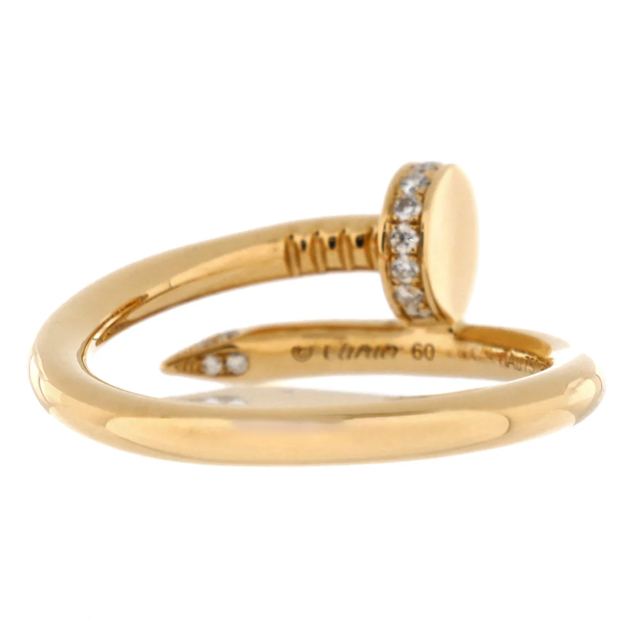 Juste un Clou Ring 18K Yellow Gold and Diamonds - Deep Luxury