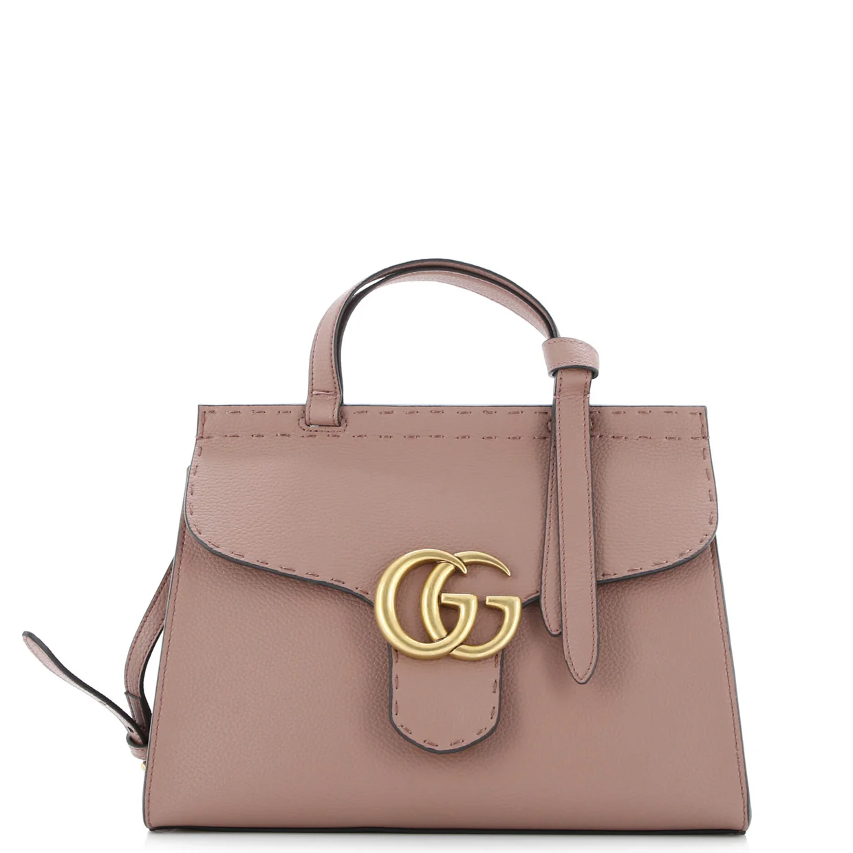 GG Marmont Top Handle Bag Leather Small - Deep Luxury