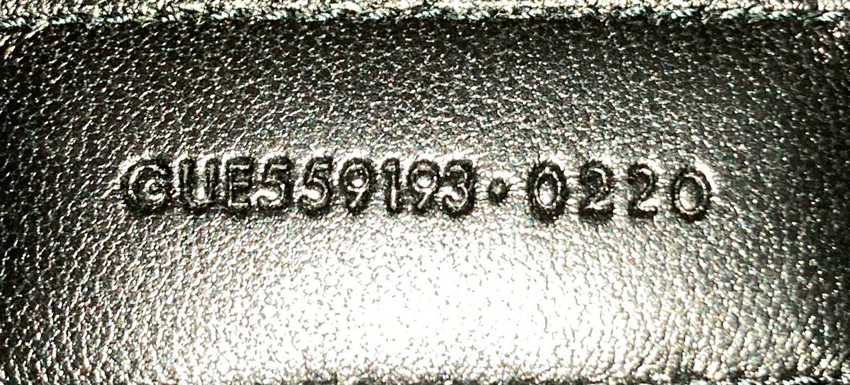 Classic Monogram Wristlet Pouch Matelasse Chevron Leather Medium - Deep Luxury