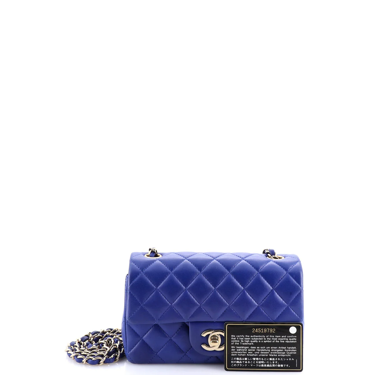 Classic Single Flap Bag Quilted Lambskin Mini - Deep Luxury