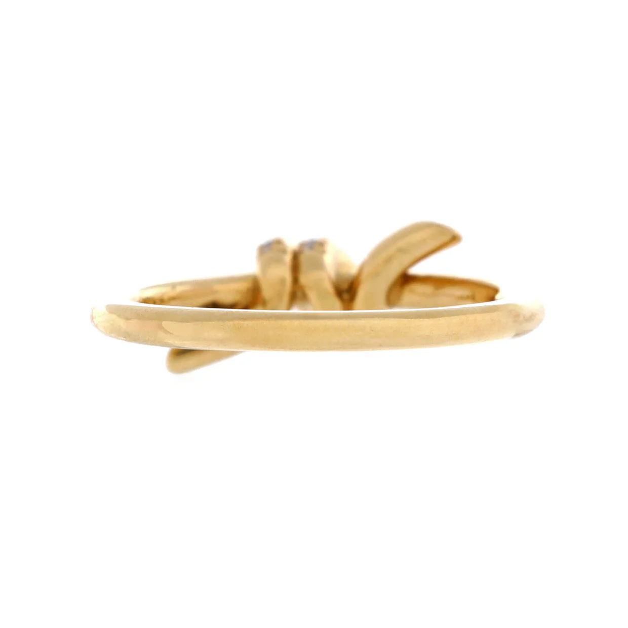Knot Ring 18K Yellow Gold with Diamonds - Deep Luxury