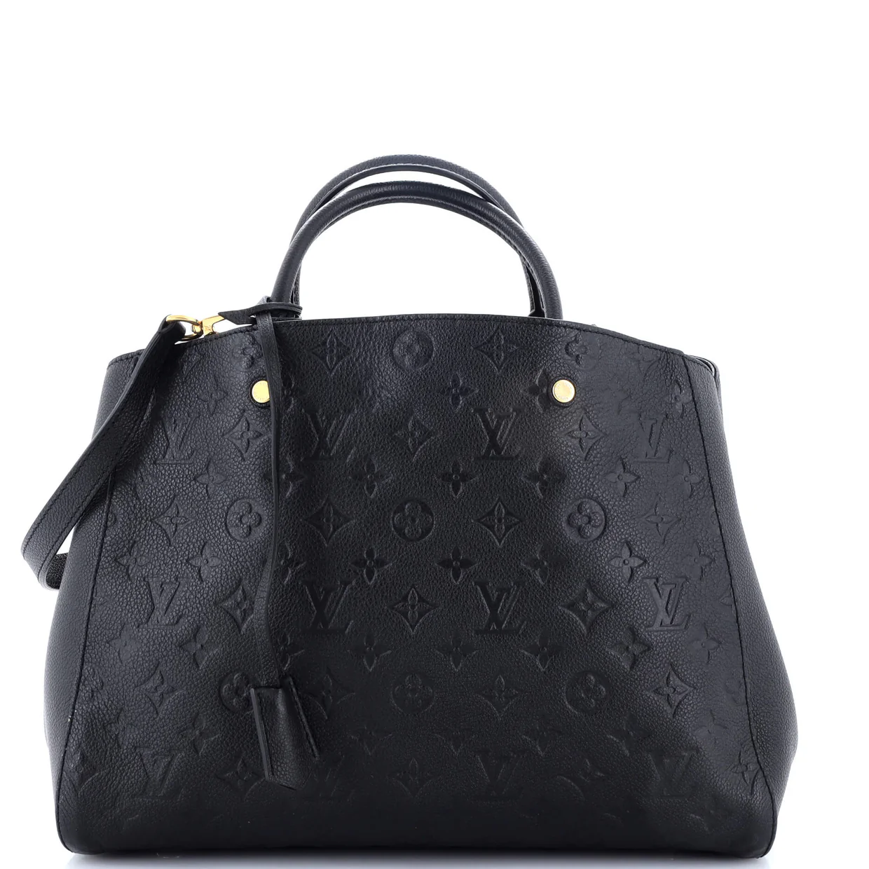 Montaigne Handbag Monogram Empreinte Leather GM - Deep Luxury