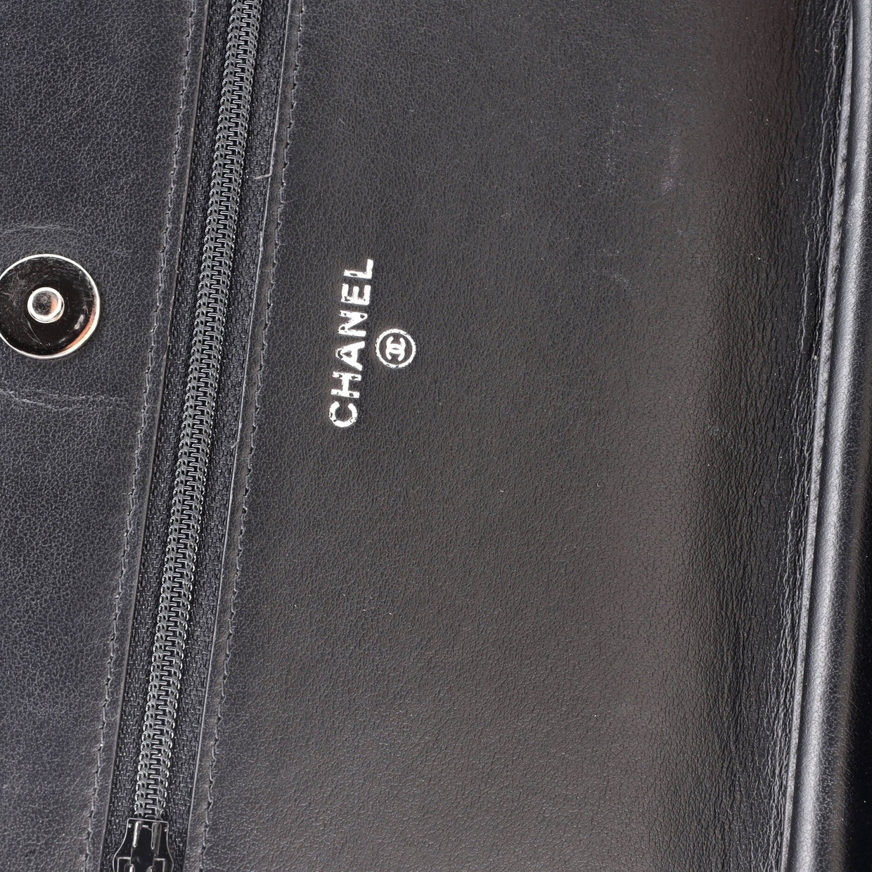 Paris-Shanghai Wallet on Chain Studded Canvas - Deep Luxury