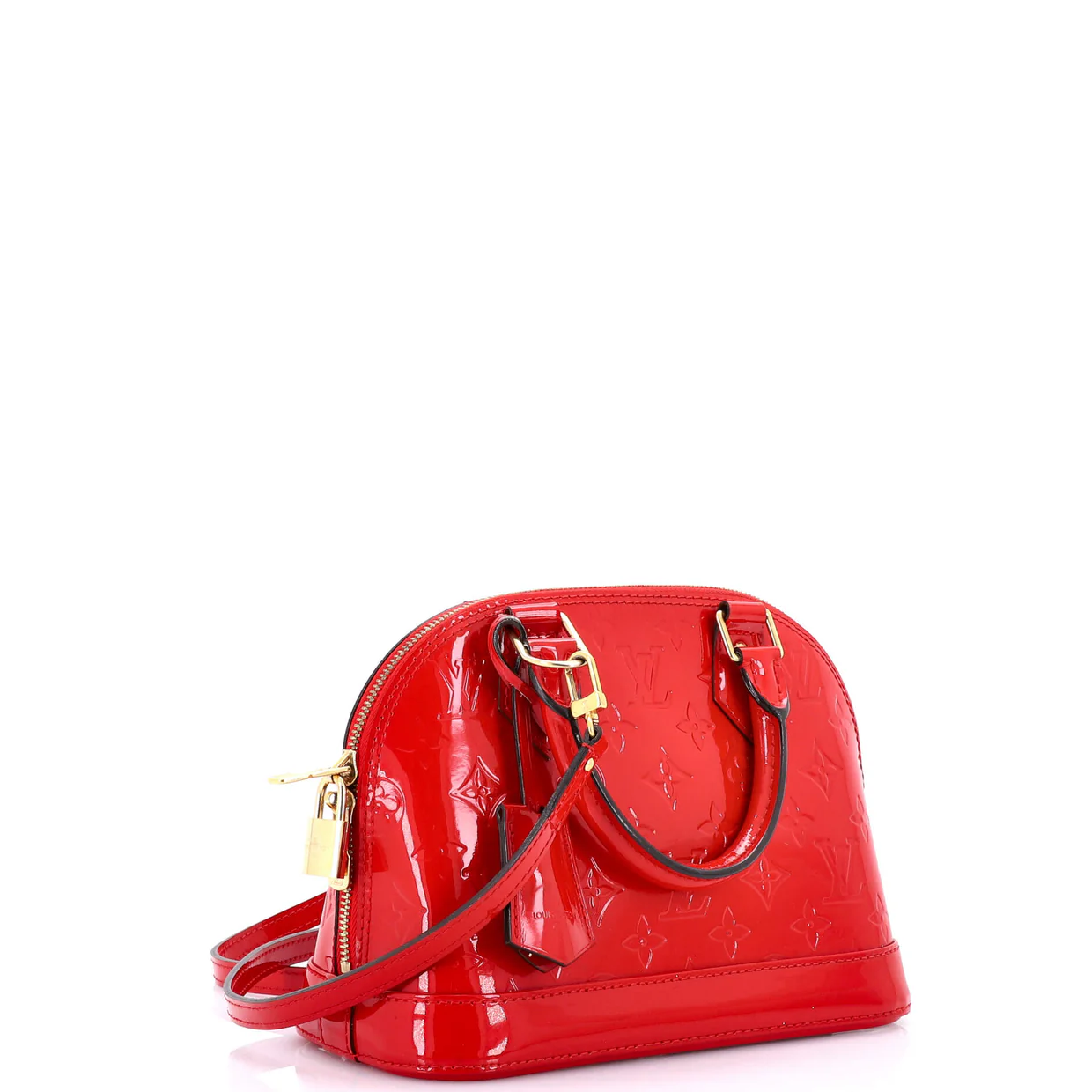 Alma Handbag Monogram Vernis BB - Deep Luxury