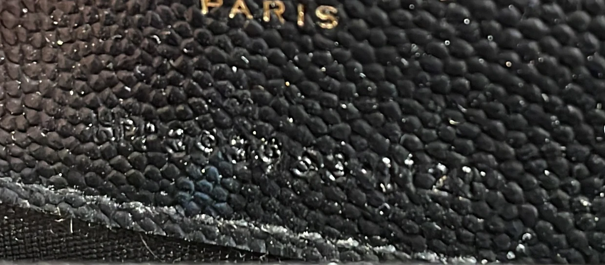 Classic Monogram Wallet on Chain Matelasse Chevron Leather Small - Deep Luxury