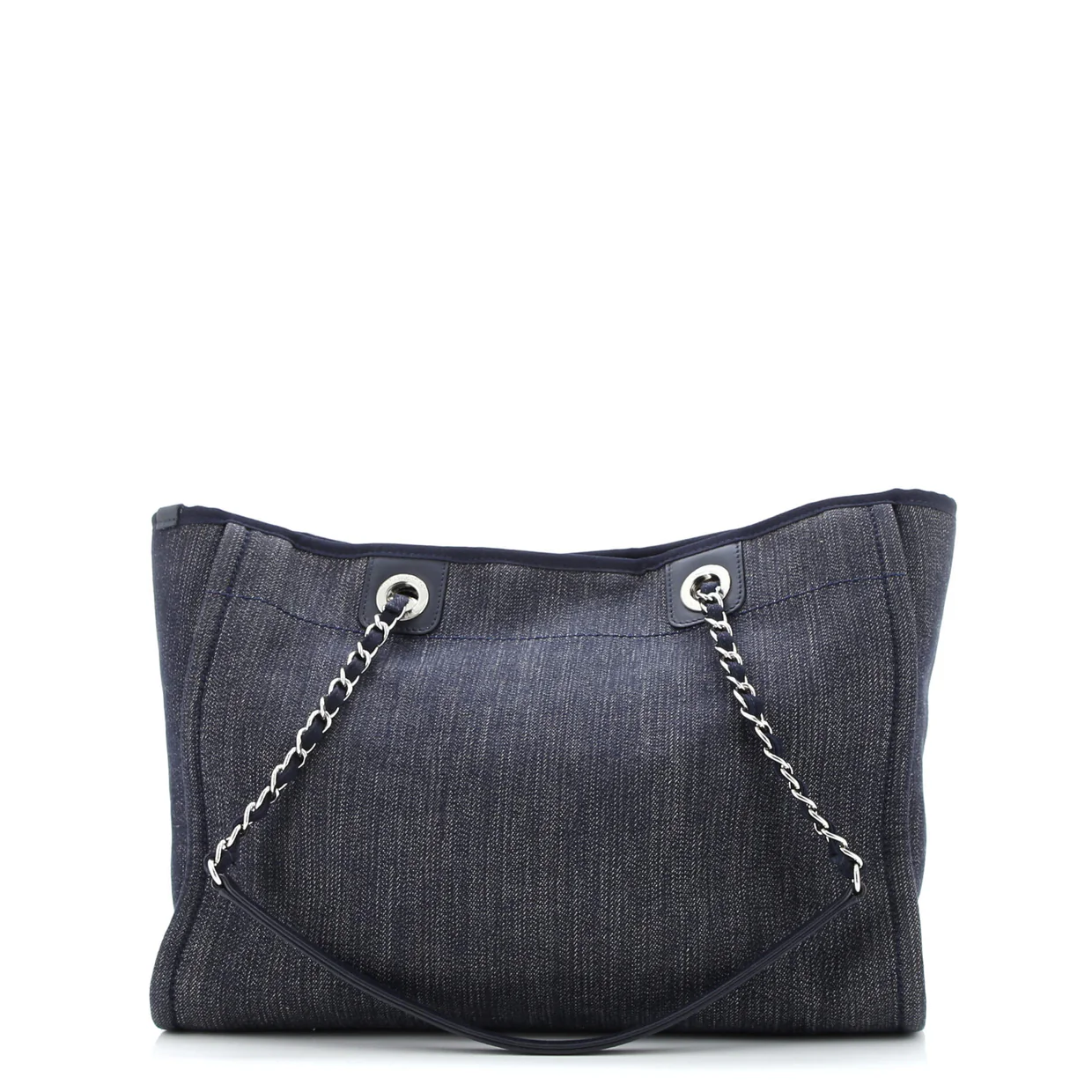 Deauville Tote Denim Small - Deep Luxury