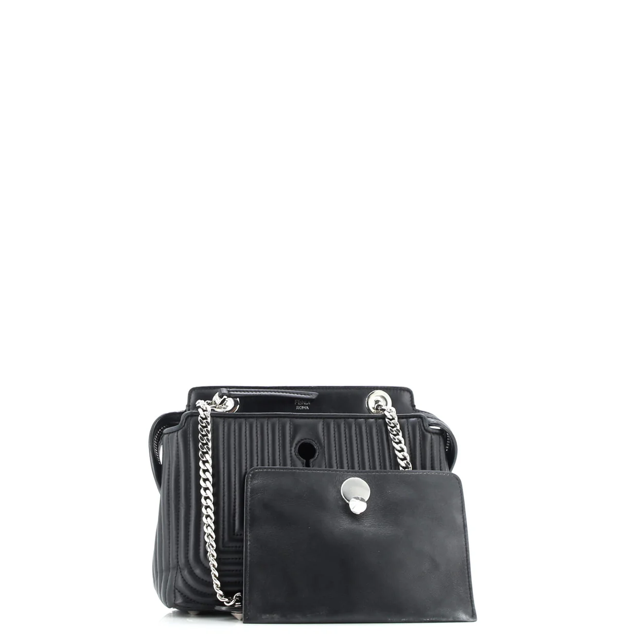 DotCom Click Shoulder Bag Quilted Leather Small - Deep Luxury