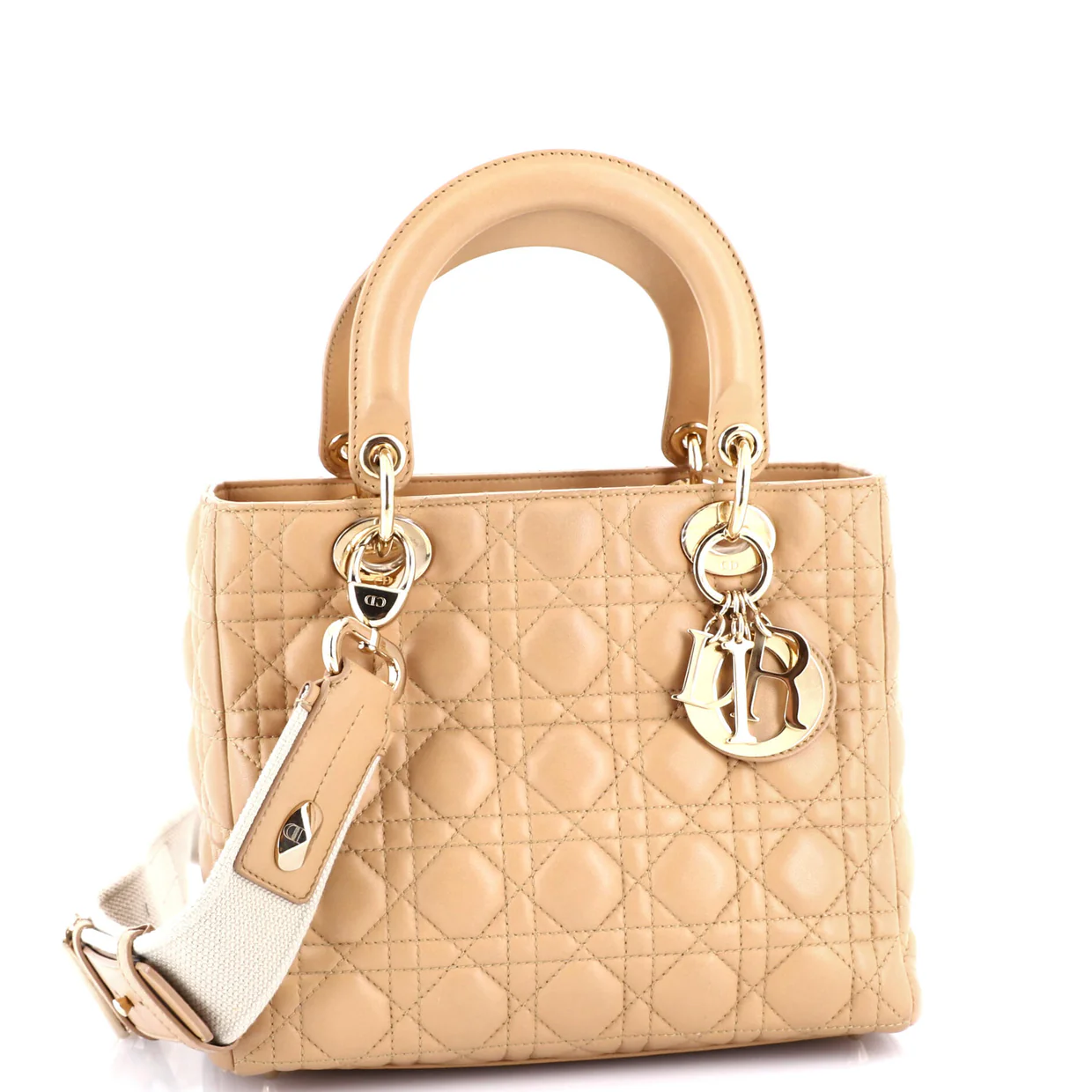 Lady Dior Bag Cannage Quilt Lambskin Medium - Deep Luxury