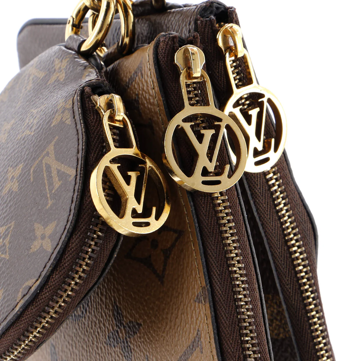 Trio Pouch Set Reverse Monogram Giant - Deep Luxury