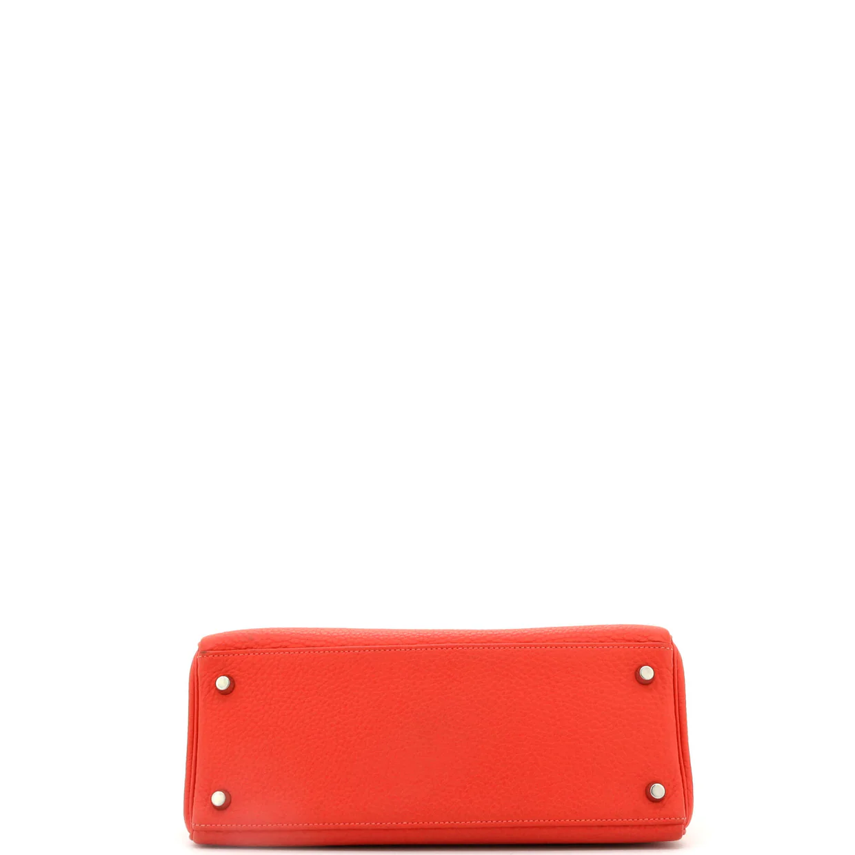 Kelly Handbag Rouge Pivoine Clemence with Palladium Hardware 28 - Deep Luxury