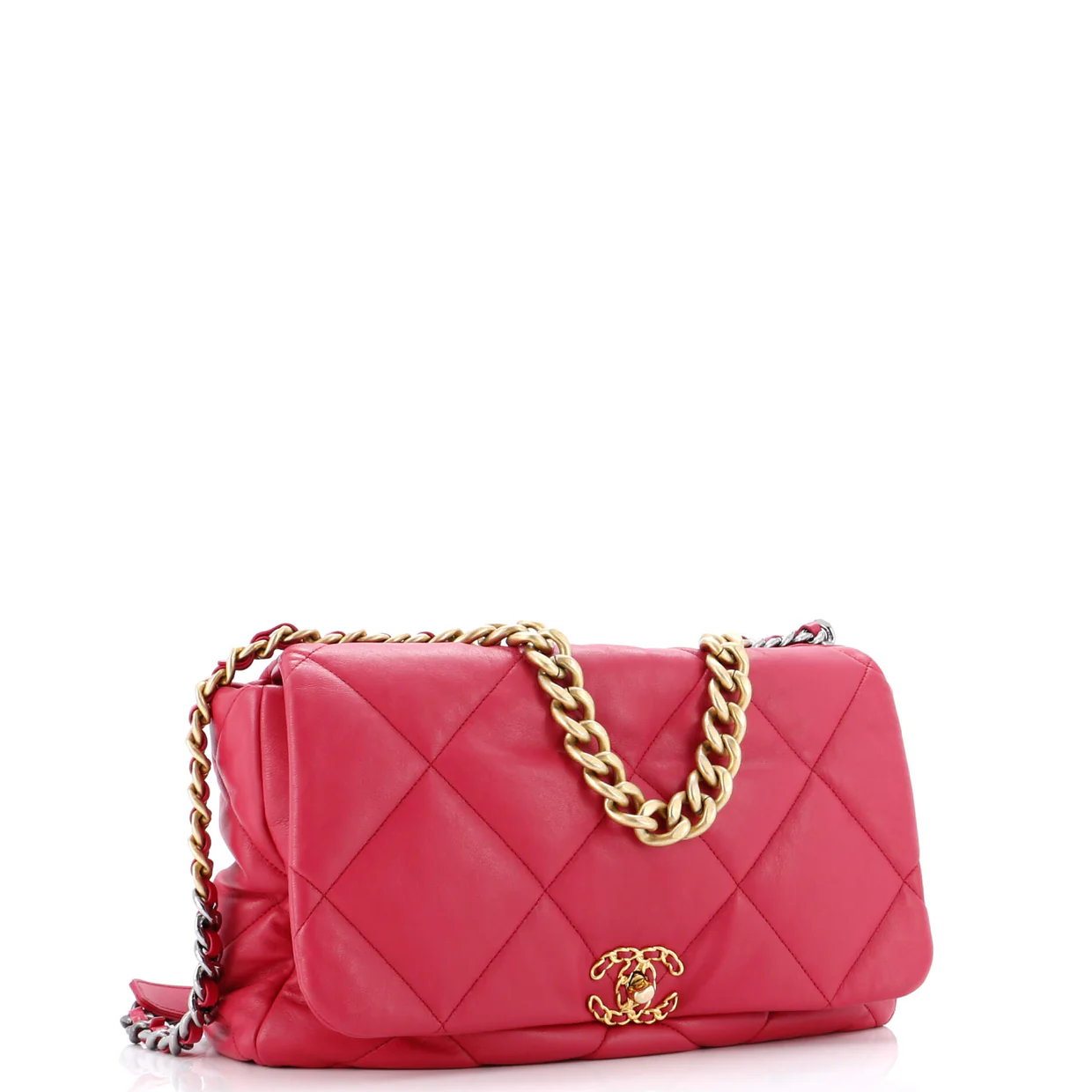 19 Flap Bag Quilted Leather Maxi - Deep Luxury