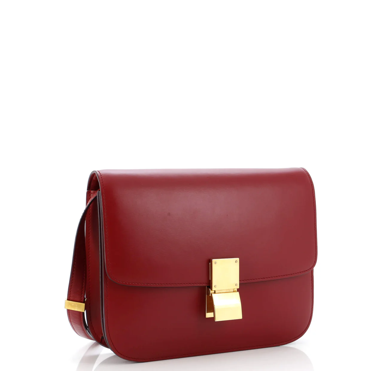 Classic Box Bag Smooth Leather Medium - Deep Luxury