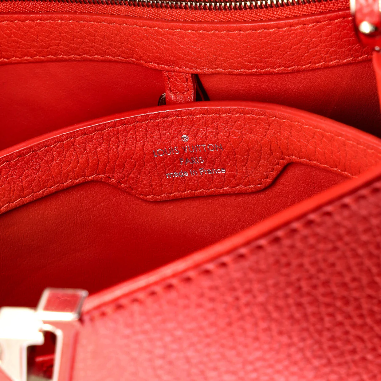 Capucines Bag Leather with Snakeskin BB - Deep Luxury