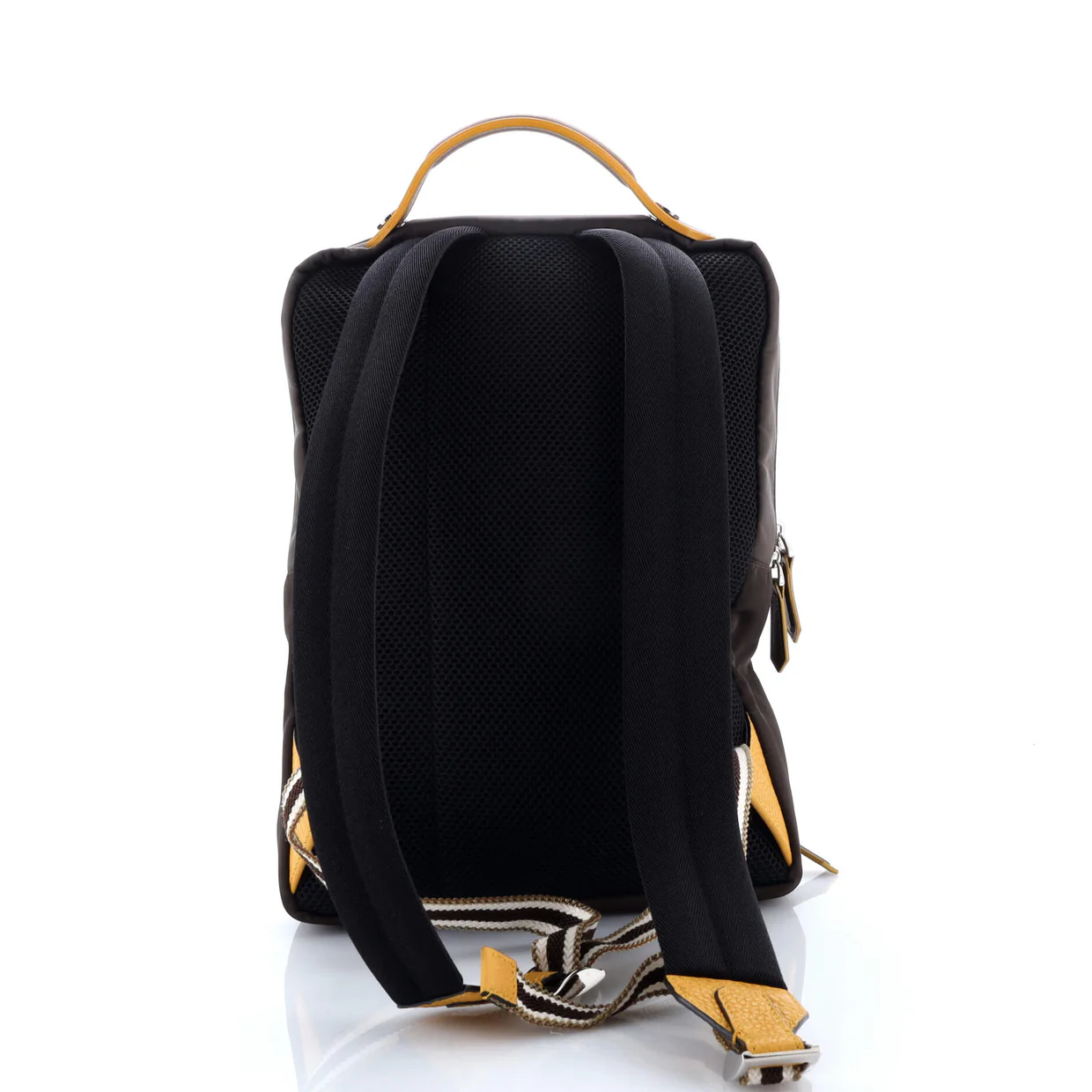 1974 Baguette Pocket Zip Backpack Zucca Mesh with Nylon Medium - Deep Luxury
