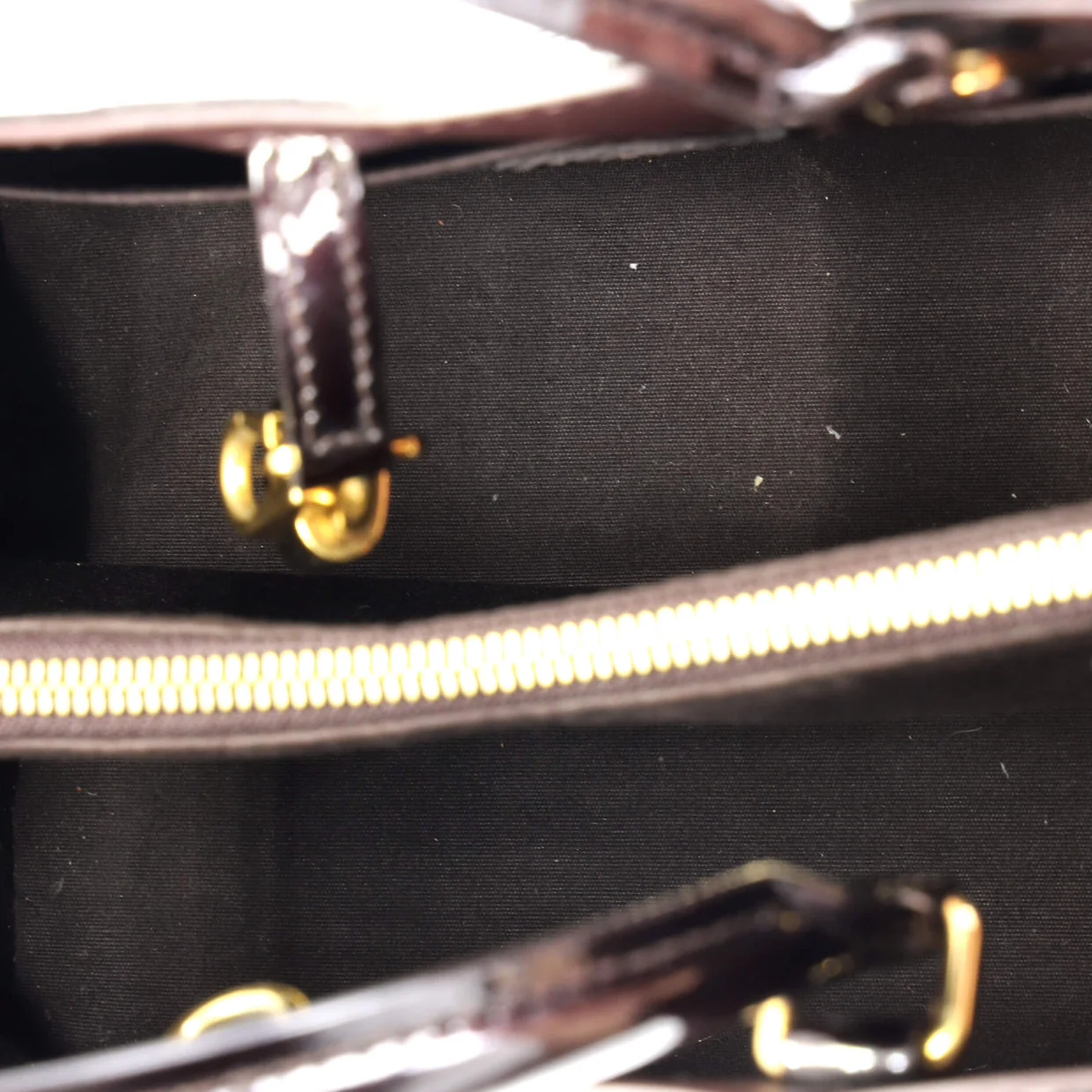 Montaigne Handbag Monogram Vernis MM - Deep Luxury