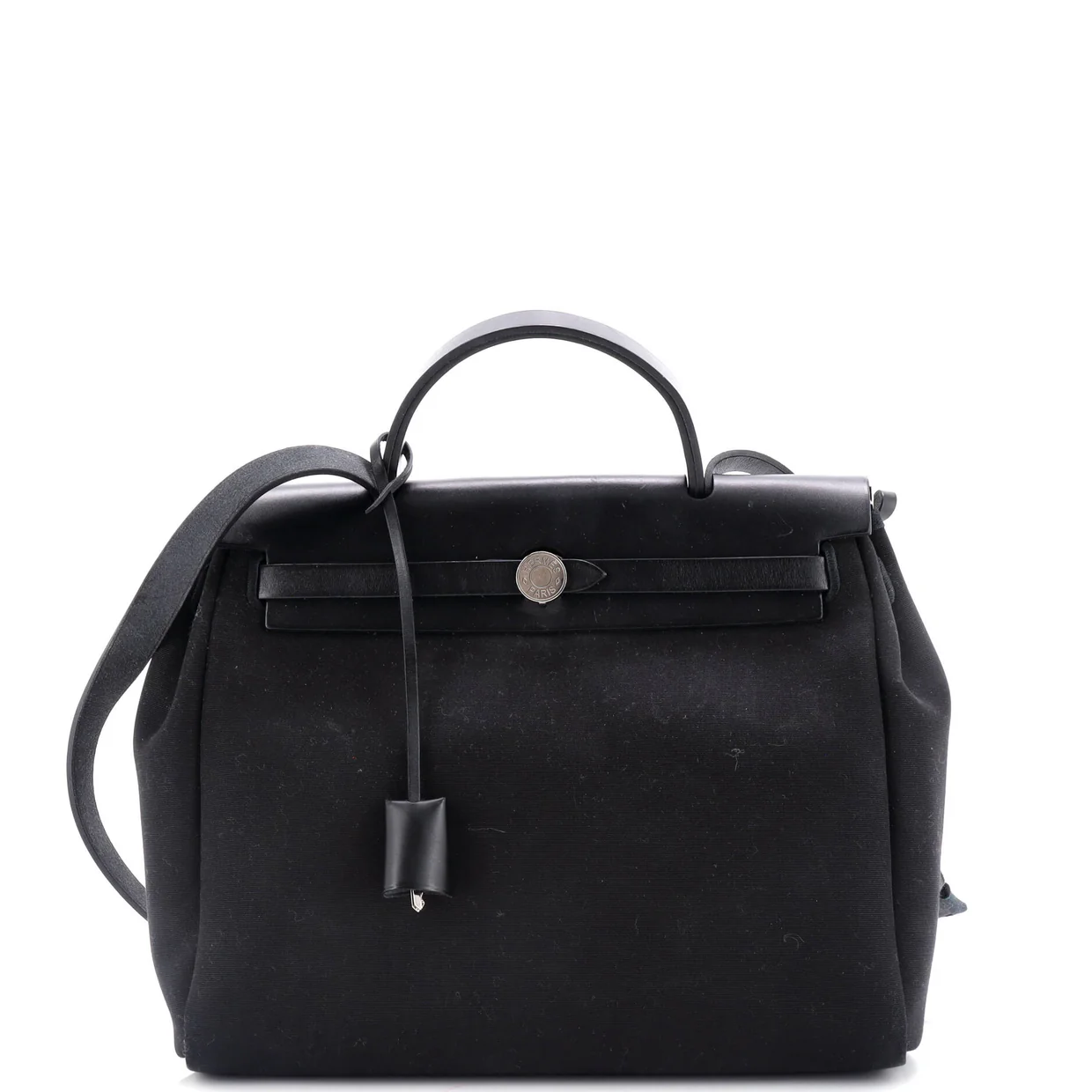 Herbag Zip Leather and Toile 31 - Deep Luxury