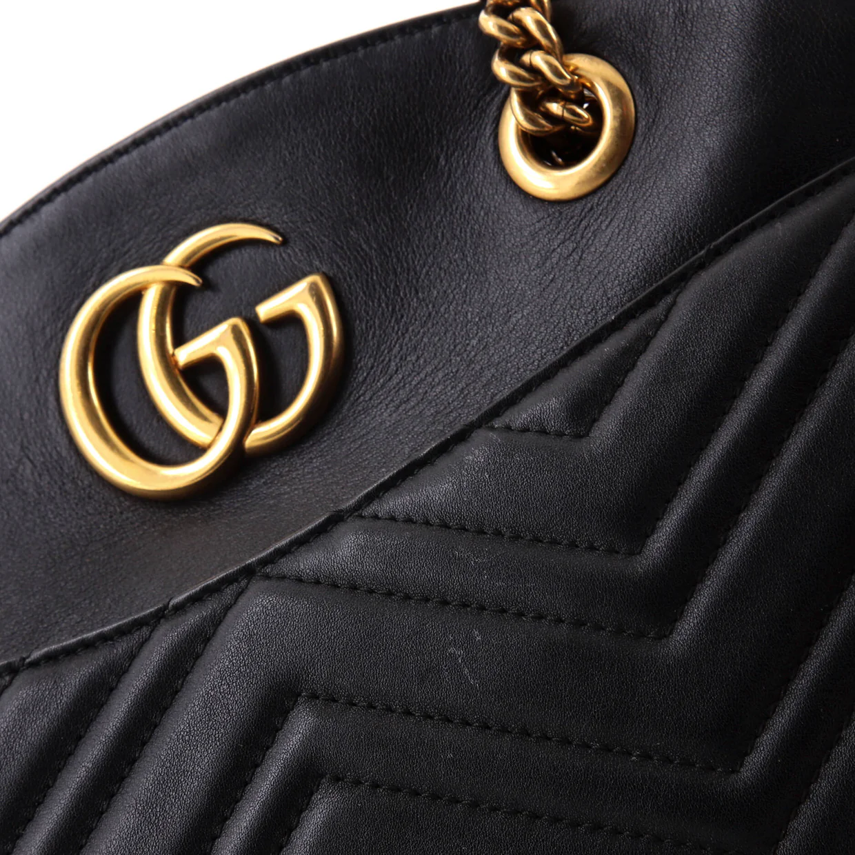 GG Marmont Chain Tote Matelasse Leather Medium - Deep Luxury