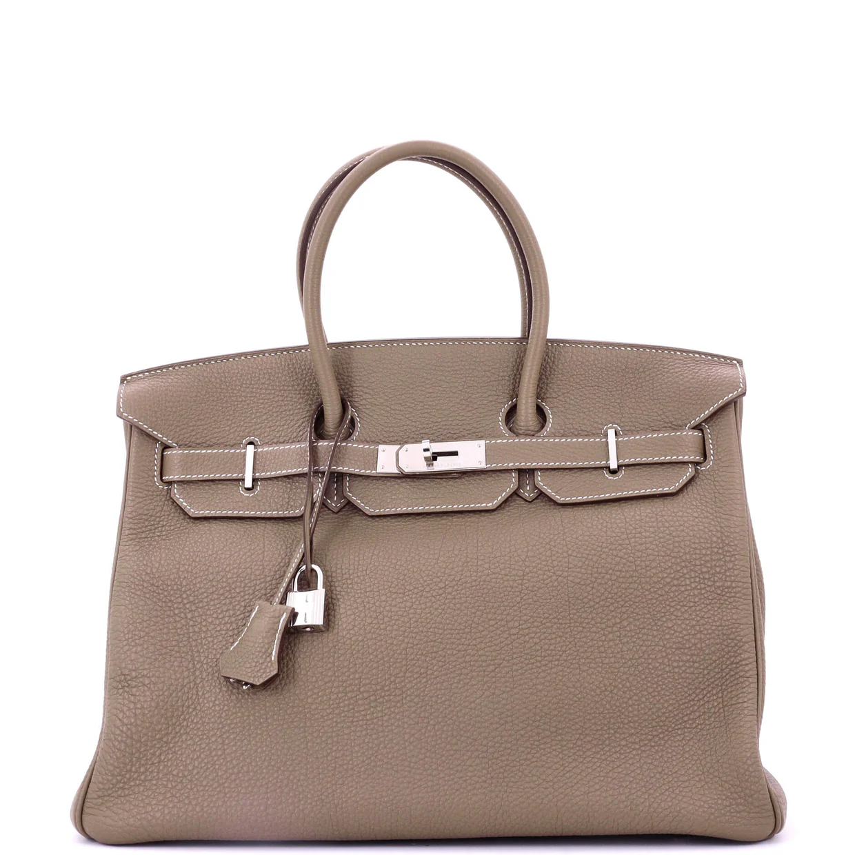 Birkin Handbag Grey Togo with Palladium Hardware 35 - Deep Luxury