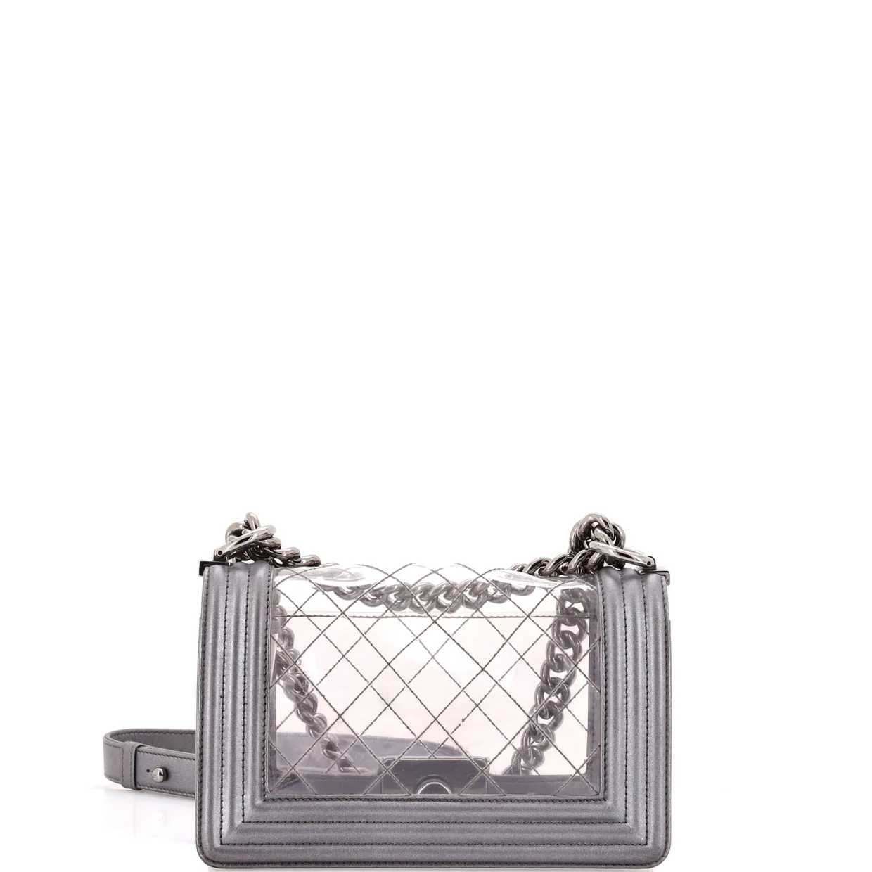 Boy Flap Bag Quilted PVC and Calfskin Small - Deep Luxury