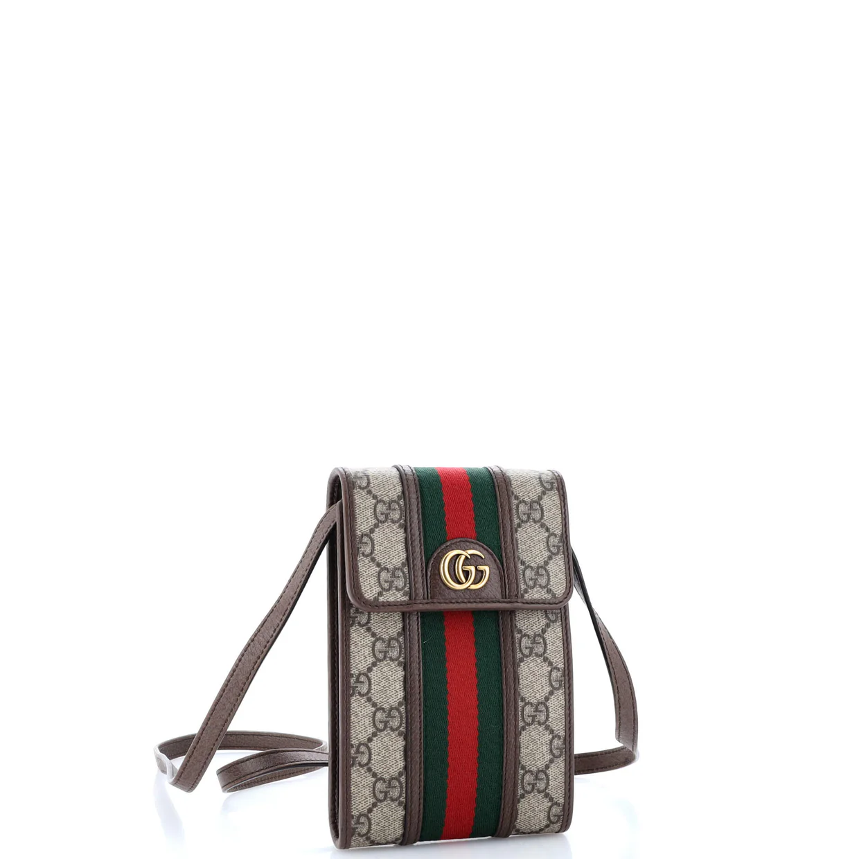 Ophidia Vertical Flap Crossbody Bag GG Coated Canvas Mini - Deep Luxury