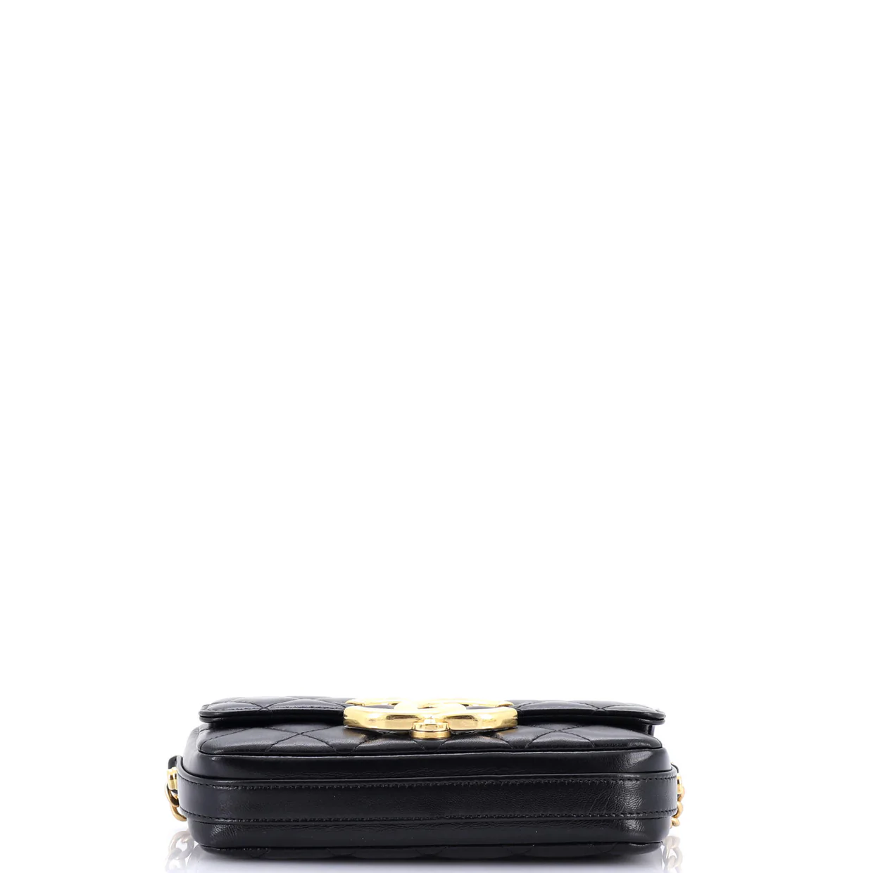 Giant CC Flap Baguette Bag Quilted Lambskin - Deep Luxury