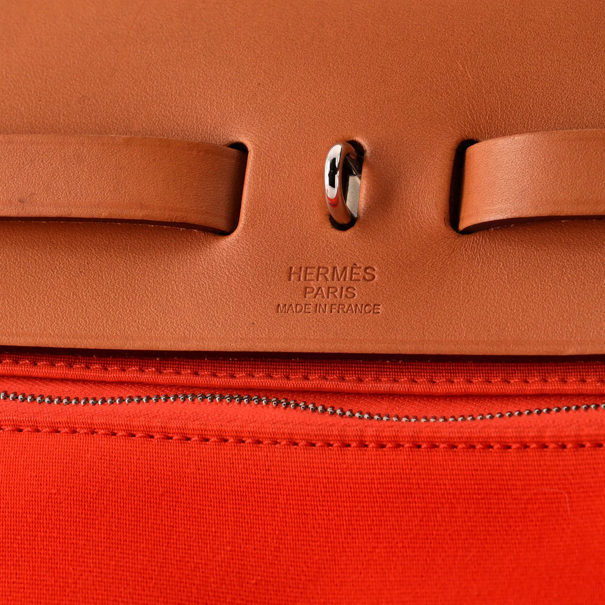 Herbag Zip Leather and Toile 39 - Deep Luxury