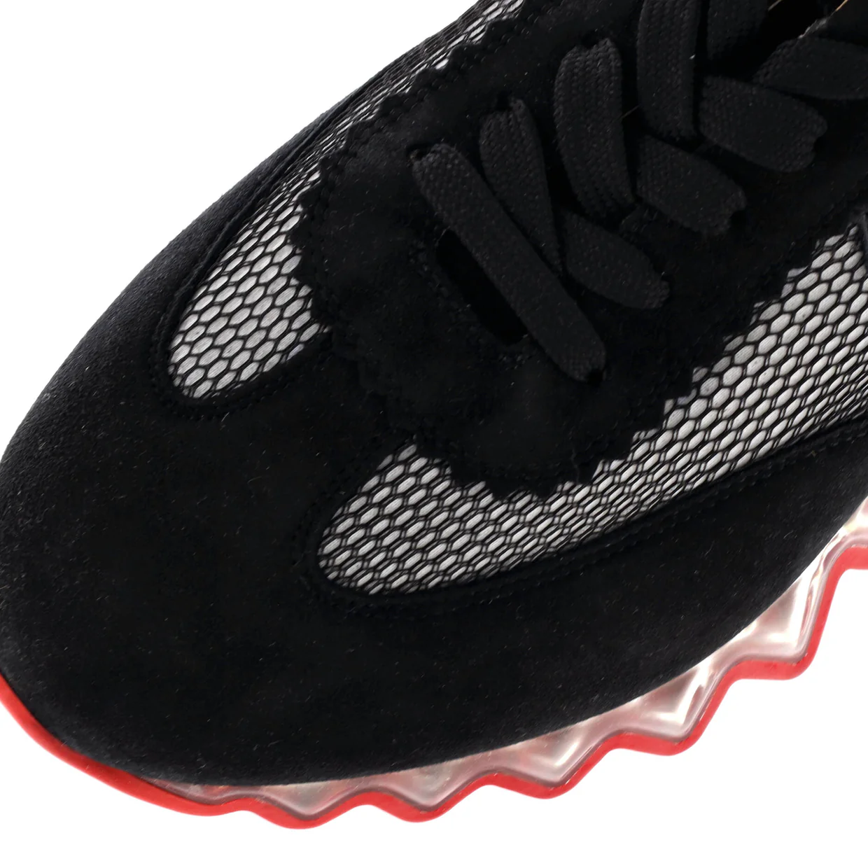 Loubishark Sneakers Suede and Mesh - Deep Luxury
