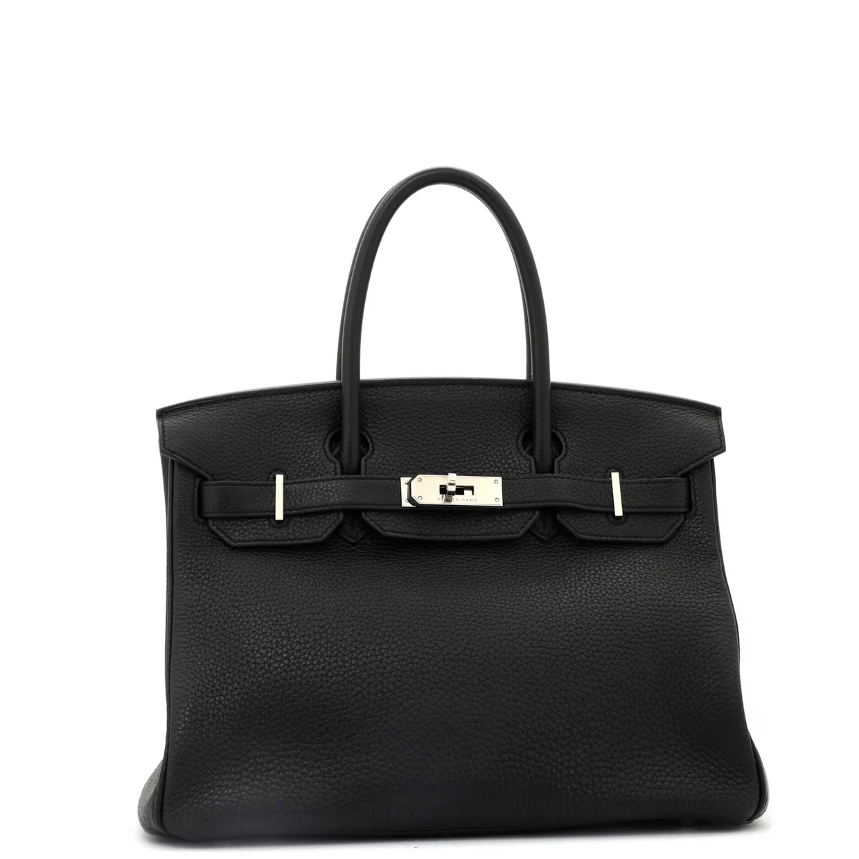 Birkin Handbag Noir Togo with Palladium Hardware 30 - Deep Luxury