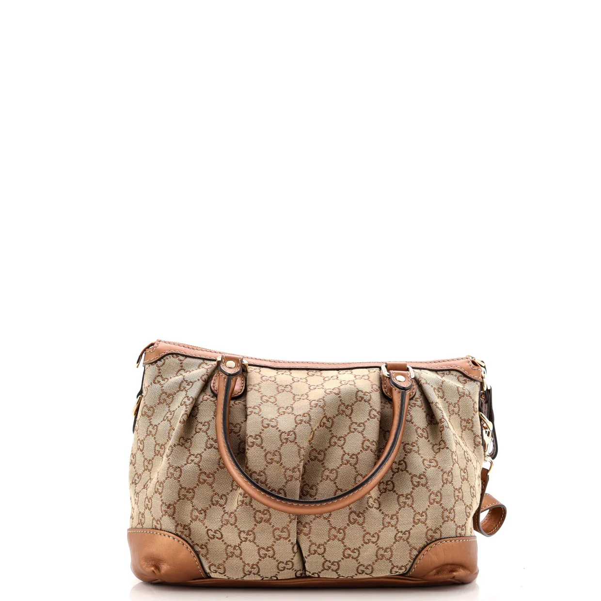 Sukey Top Handle Satchel GG Canvas with Leather Medium - Deep Luxury