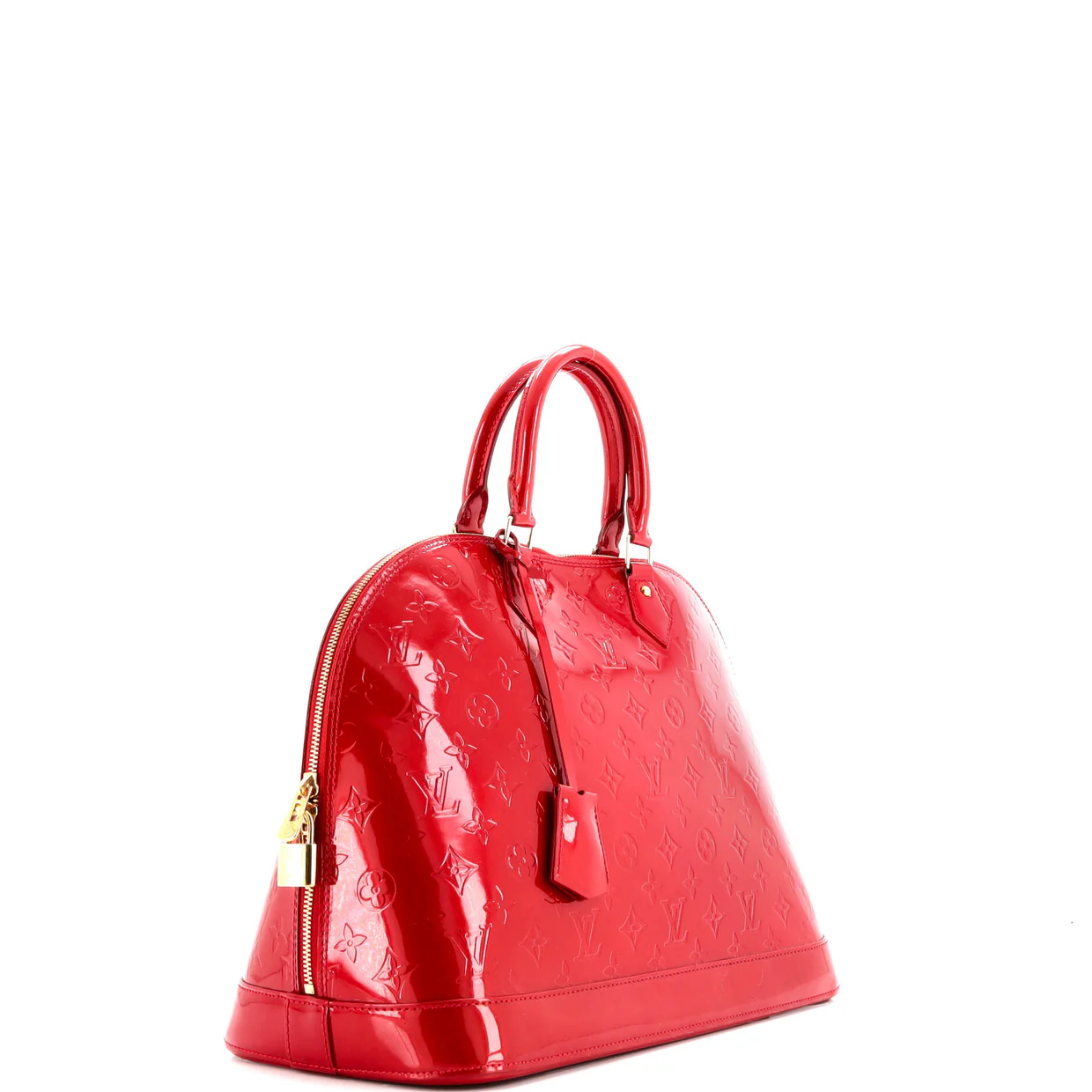 Alma Handbag Monogram Vernis GM - Deep Luxury