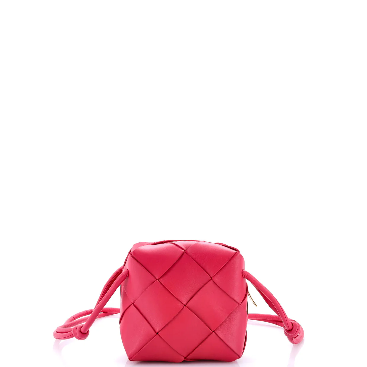 Cassette Camera Crossbody Bag Maxi Intrecciato Leather Mini - Deep Luxury
