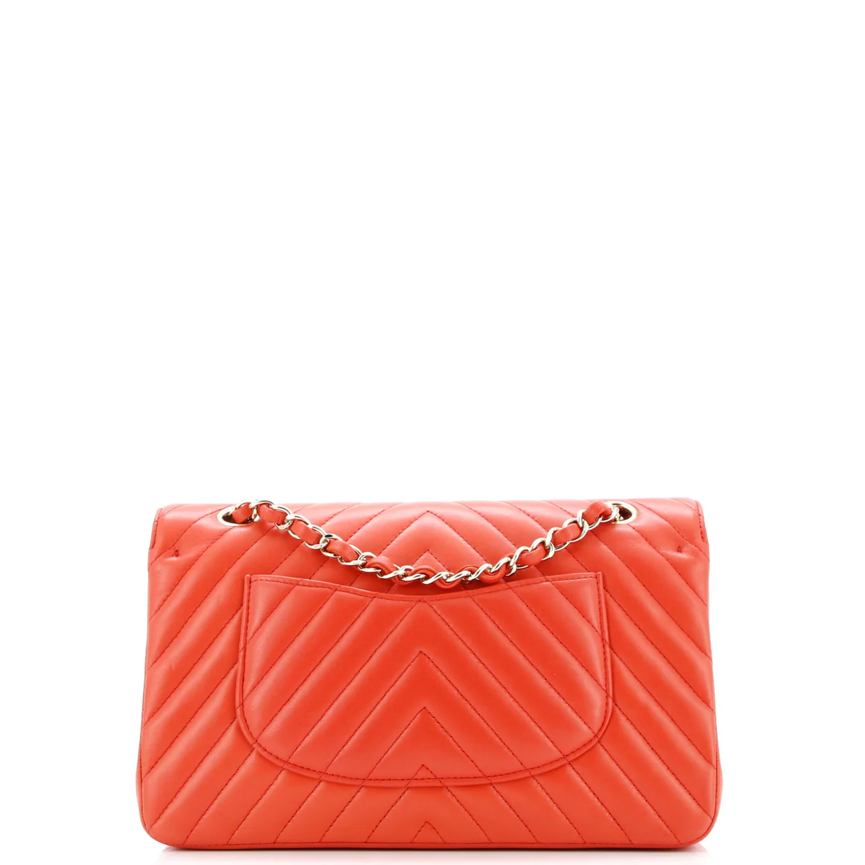 Classic Double Flap Bag Chevron Lambskin Medium - Deep Luxury