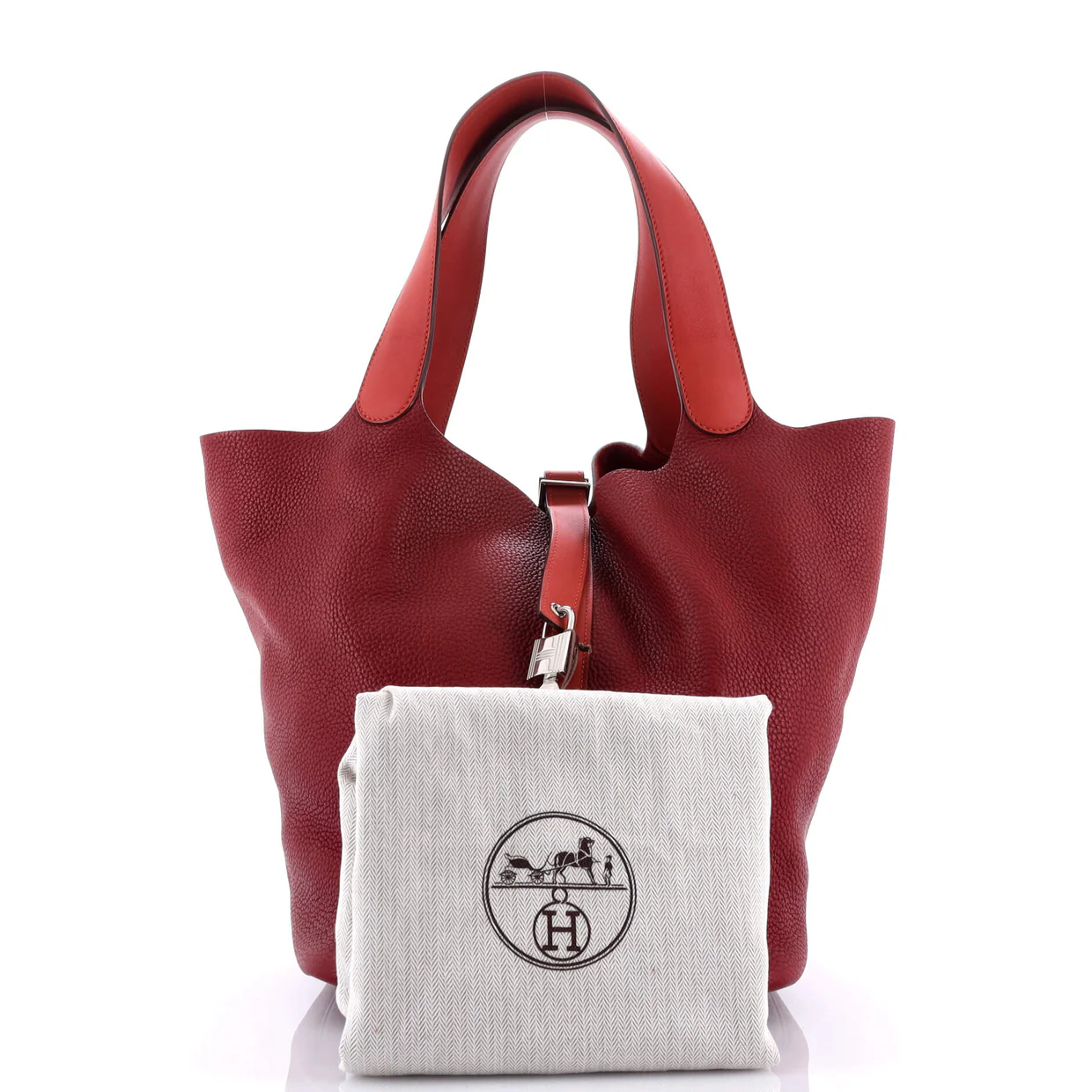 Bicolor Picotin Lock Bag Clemence with Swift TGM - Deep Luxury