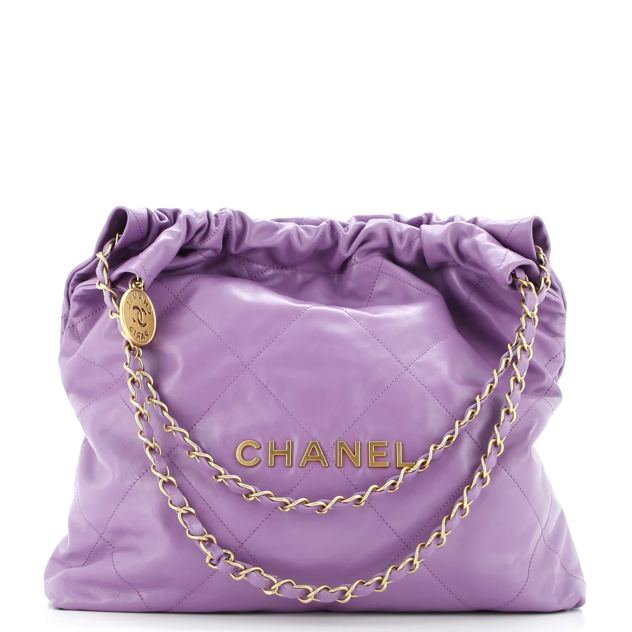 22 Chain Hobo Quilted Calfskin Medium - Deep Luxury