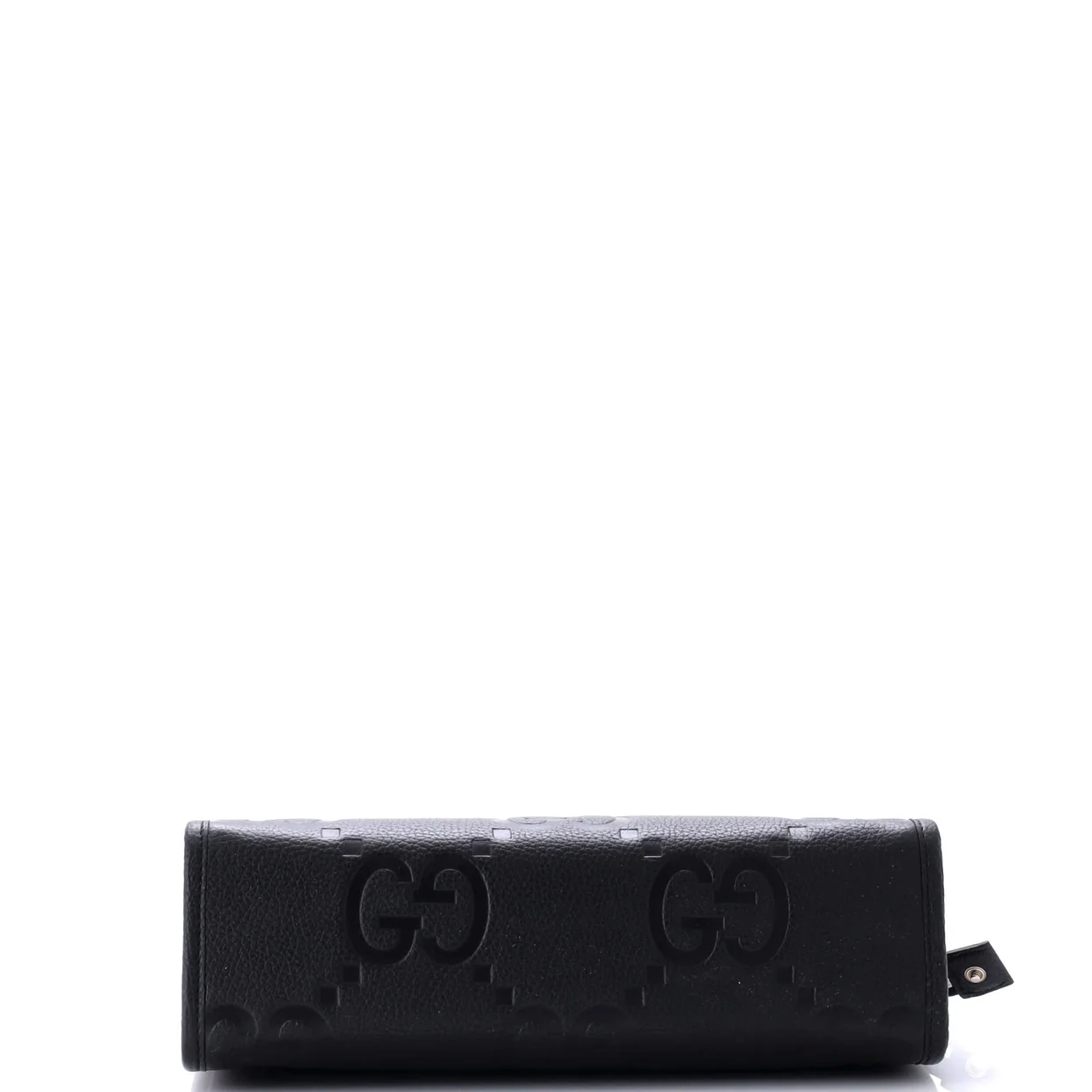 Zipped Pouch Jumbo GG Embossed Leather - Deep Luxury