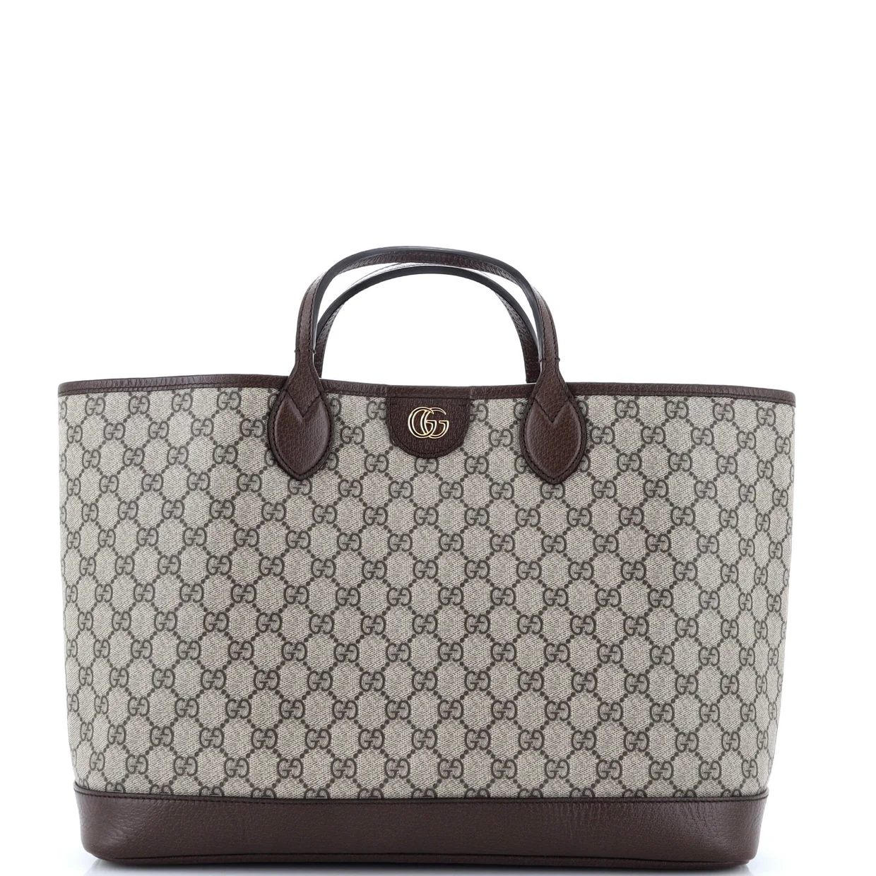 Ophidia Top Handle Shopping Tote GG Coated Canvas Medium - Deep Luxury