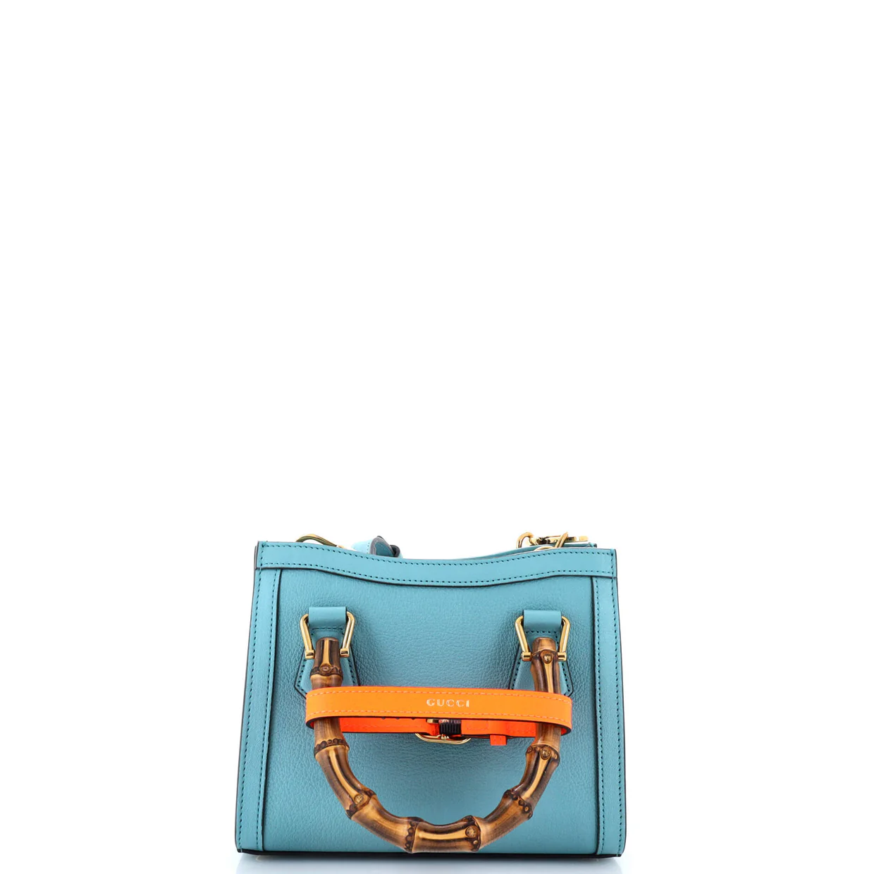 Diana NM Bamboo Handle Tote Leather Mini - Deep Luxury