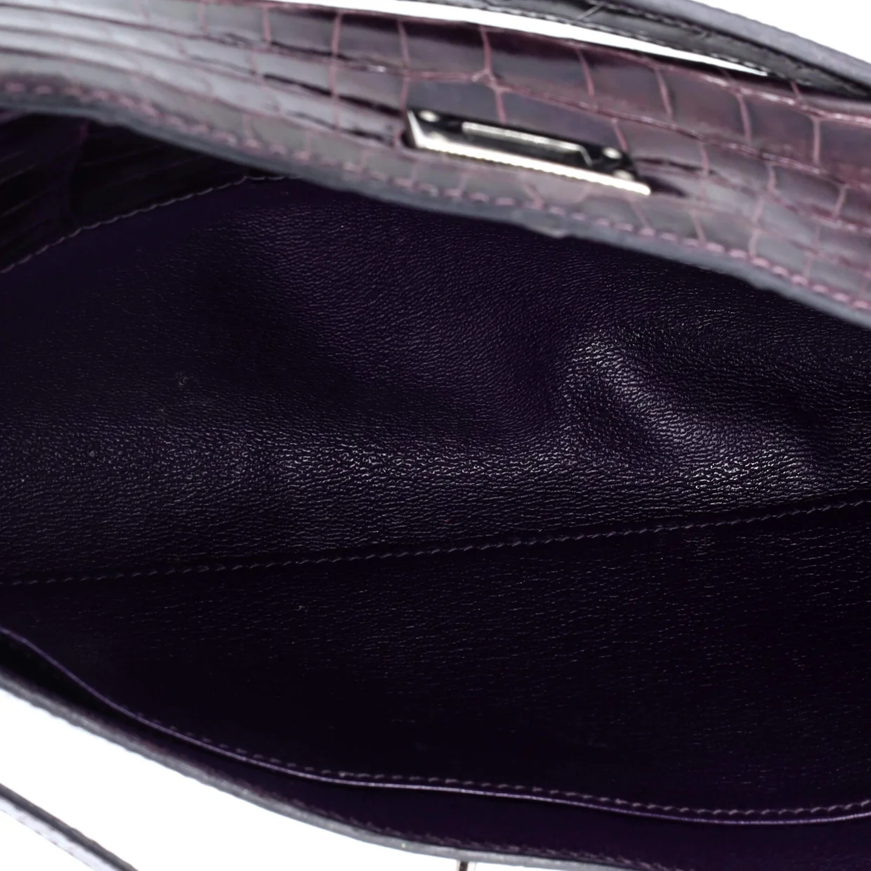 Kelly Cut Pochette Porosus Crocodile - Deep Luxury