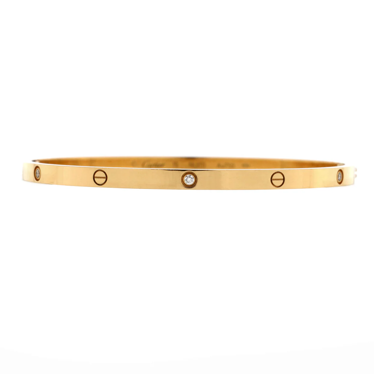 Love 6 Diamond Bracelet 18K Yellow Gold and Diamonds Small - Deep Luxury