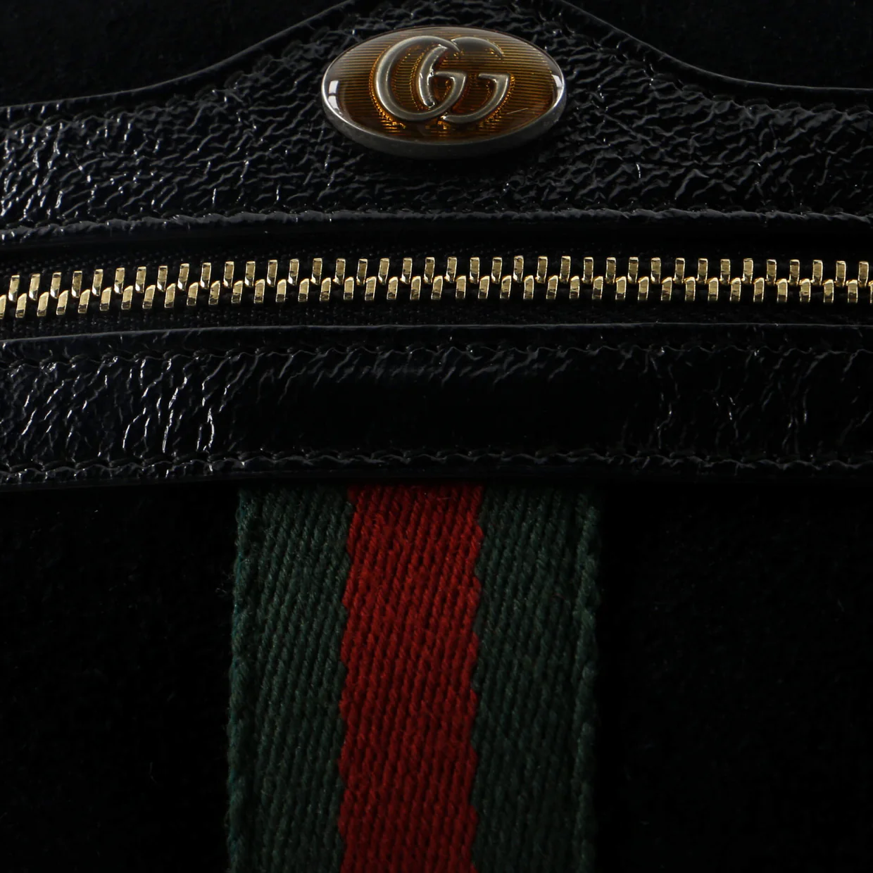 Ophidia Shoulder Bag Suede Mini - Deep Luxury