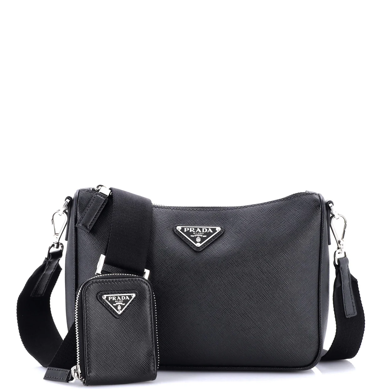 Re-Edition Zip Messenger Bag Saffiano Leather Small - Deep Luxury