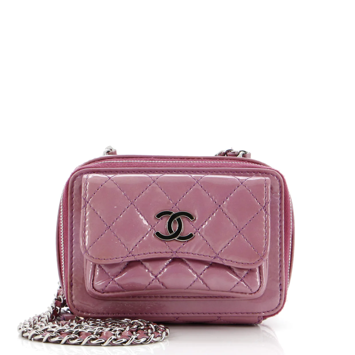 Pocket Box Camera Case Quilted Patent Mini - Deep Luxury