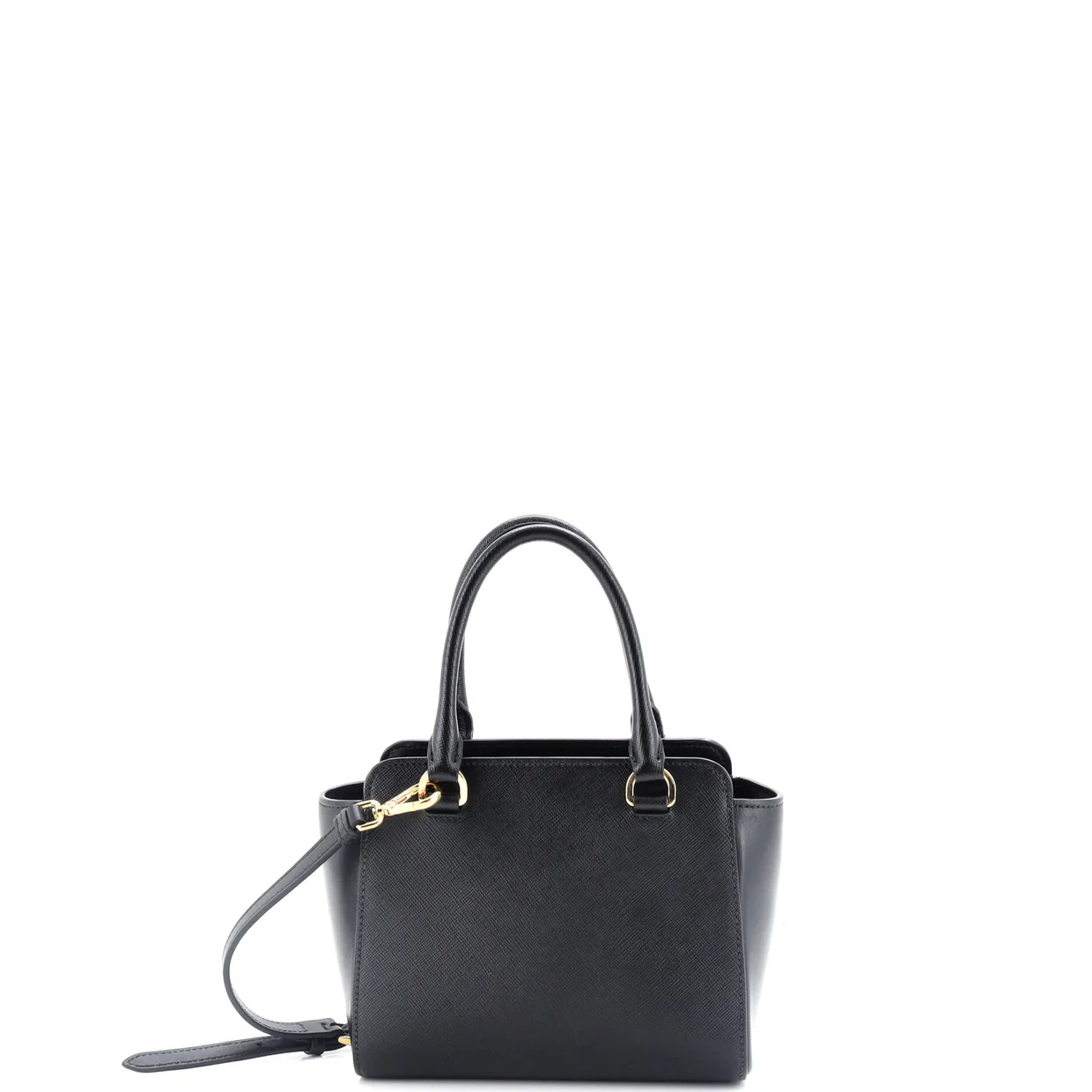 Convertible Tote Saffiano with Soft Calf Mini - Deep Luxury