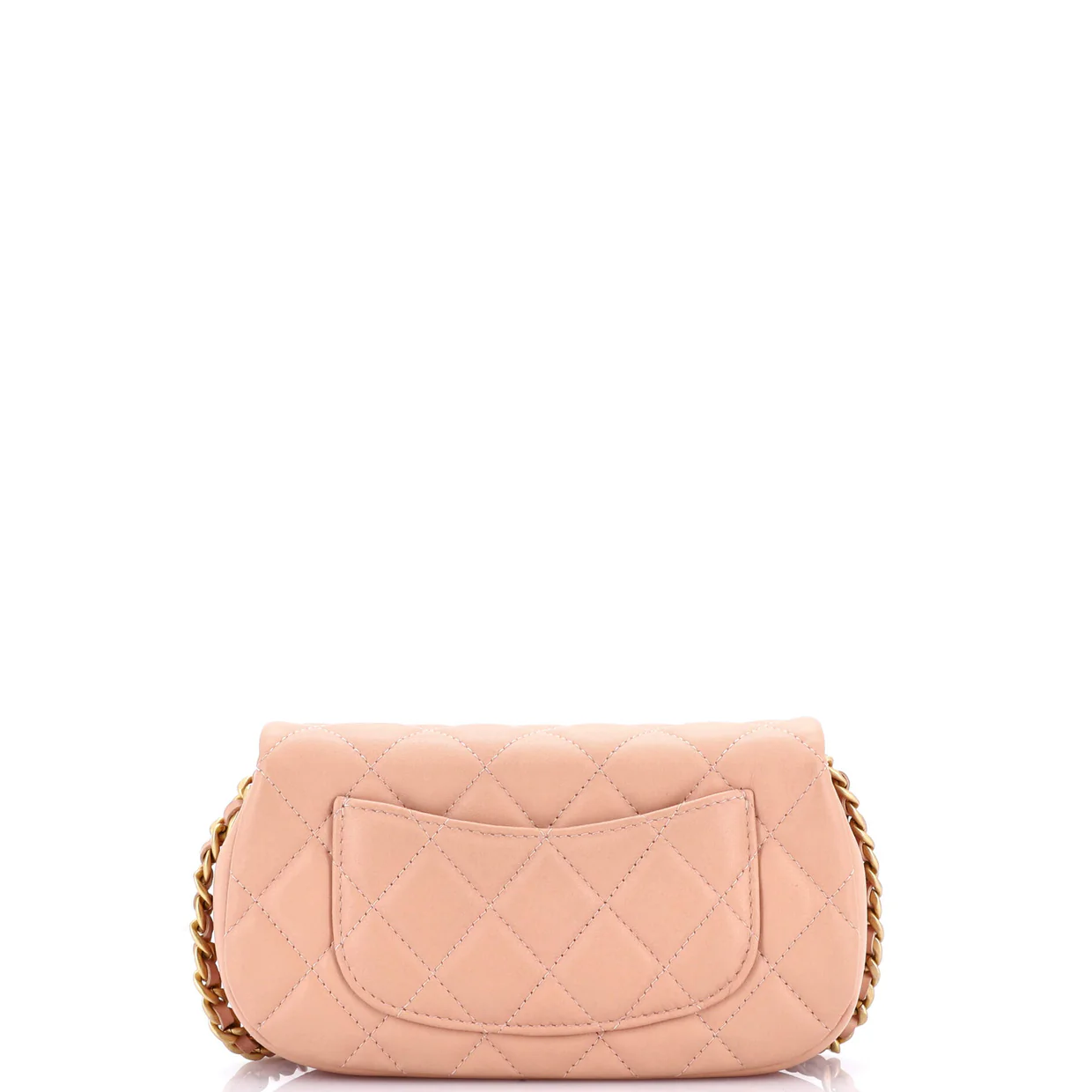Coco Mail Clutch with Chain Quilted Calfskin - Deep Luxury