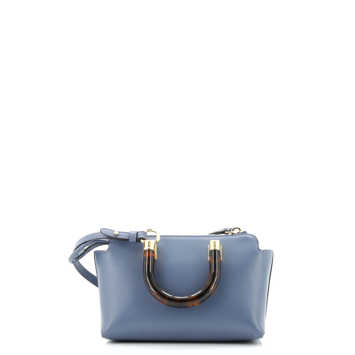 Logo By The Way Top Handle Bag Leather with Snakeskin Mini - Deep Luxury