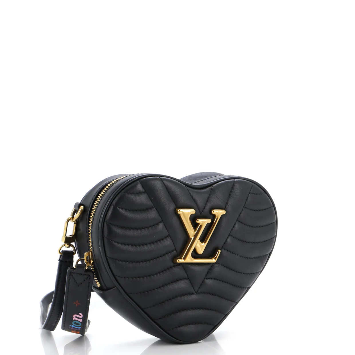 New Wave Heart Crossbody Bag Quilted Leather - Deep Luxury