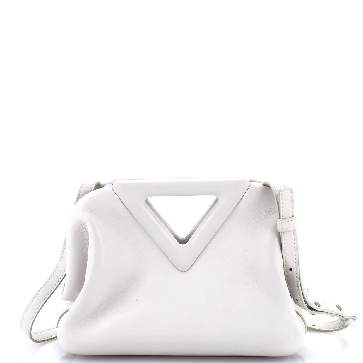 Point Shoulder Bag Leather Small - Deep Luxury