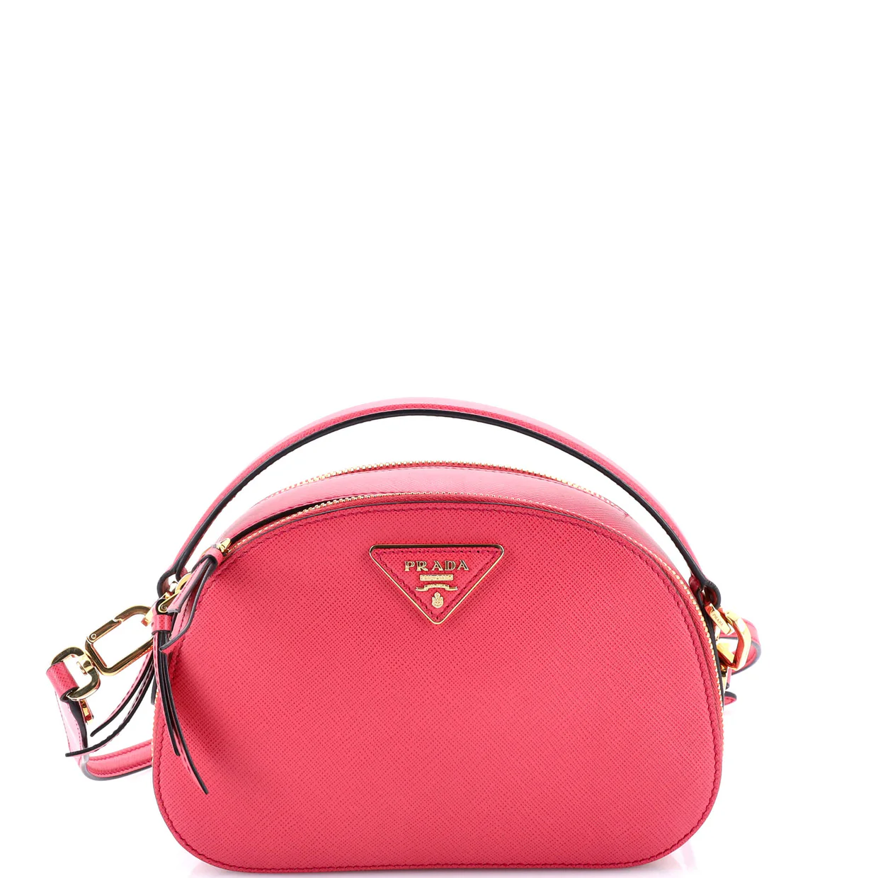 Odette Top Handle Bag Saffiano Leather Small - Deep Luxury