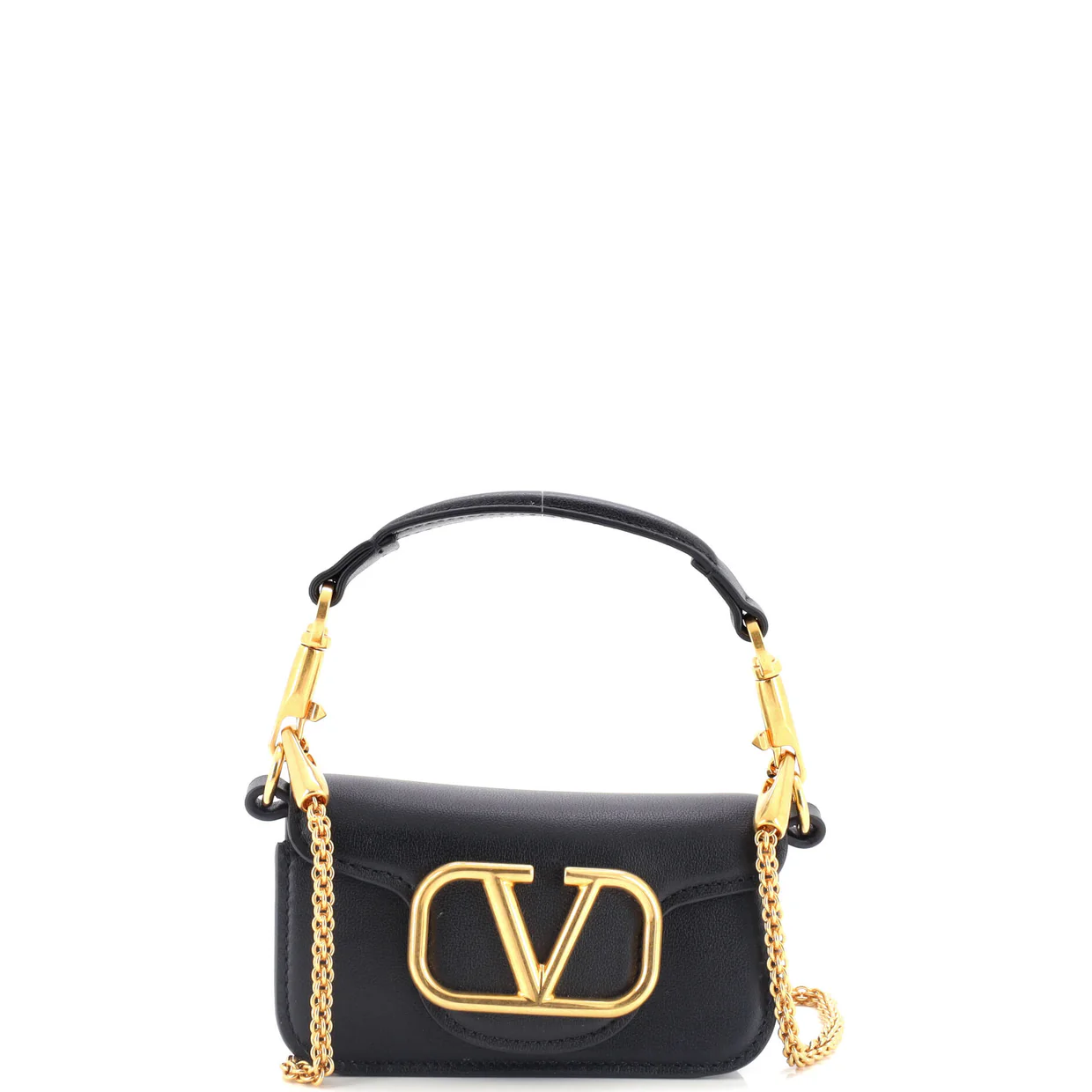 VLogo Loco Flap Shoulder Bag Leather Mini - Deep Luxury