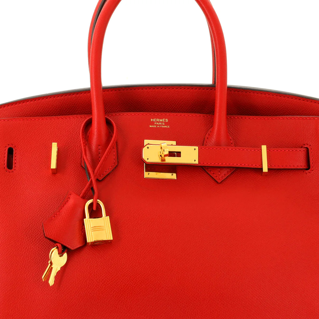 Birkin Handbag Rouge Casaque Epsom with Gold Hardware 30 - Deep Luxury